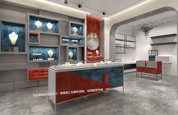 30平方中国白银珠宝店设计
